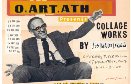 Έκθεση κολάζ του Joshua Lee Lennon στο o.art.ath