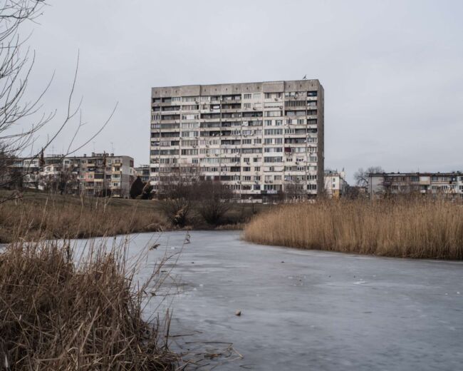 Frozen Lake Sofia Bulgaria