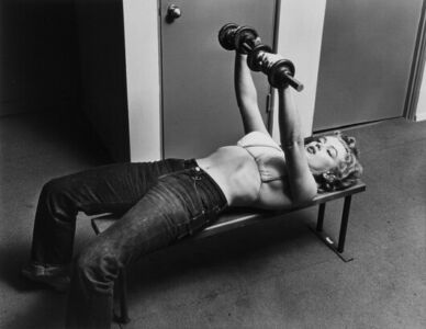 Philippe Halsman, Marilyn Monoroe with Barbells